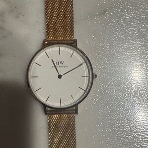 Daniel Wellington Gold Watch with White Dial